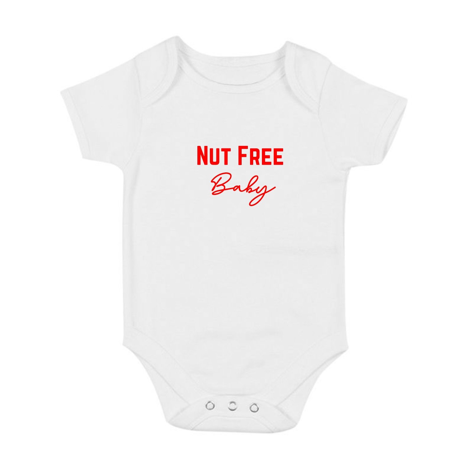 Allergy Village Baby grow Nut Free Baby Allergy Village Baby grow Nut Free Baby