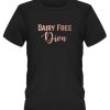 Allergy Village Tee Black Dairy Free Diva