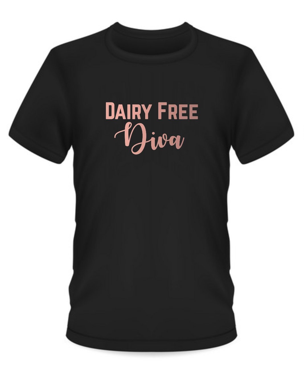 Allergy Village Tee Black Dairy Free Diva Allergy Village Tee Black Dairy Free Diva